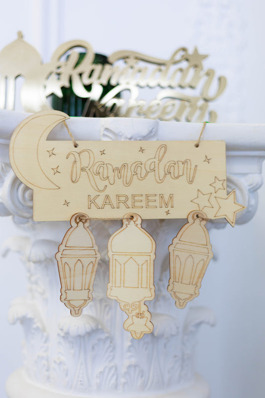 Wooden Ramadan Lantern Pendants Eid City Canada