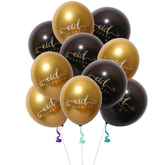 gold and black double sided balloon pack eid city canada 