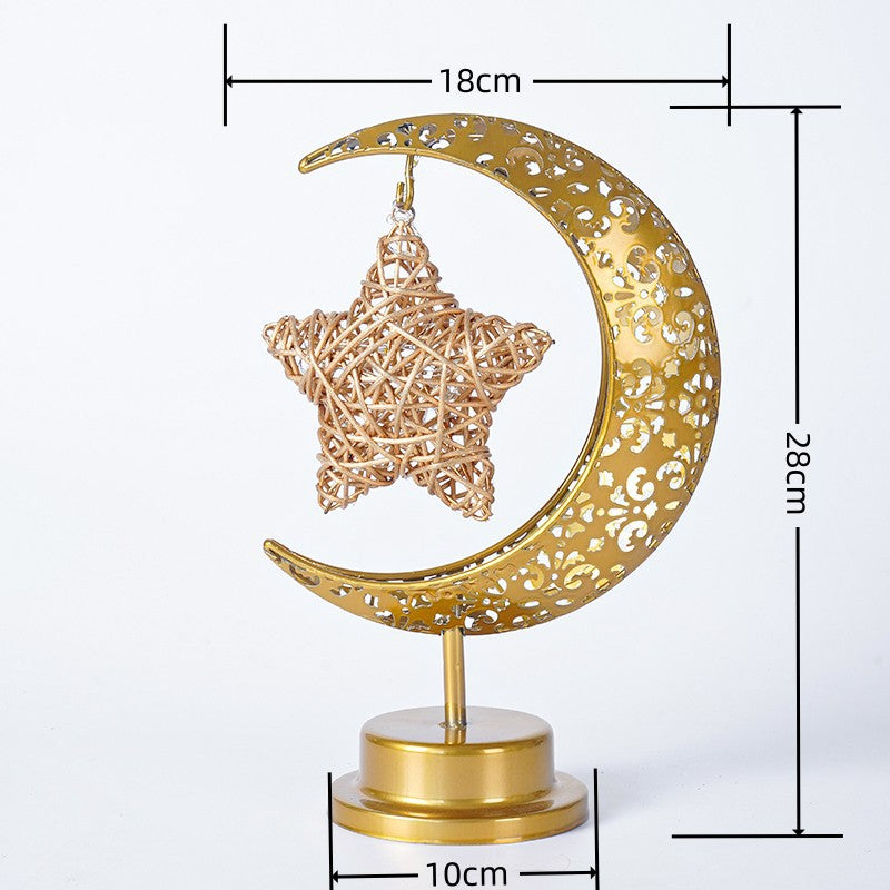Gold Moon star lamp Eid City Canada