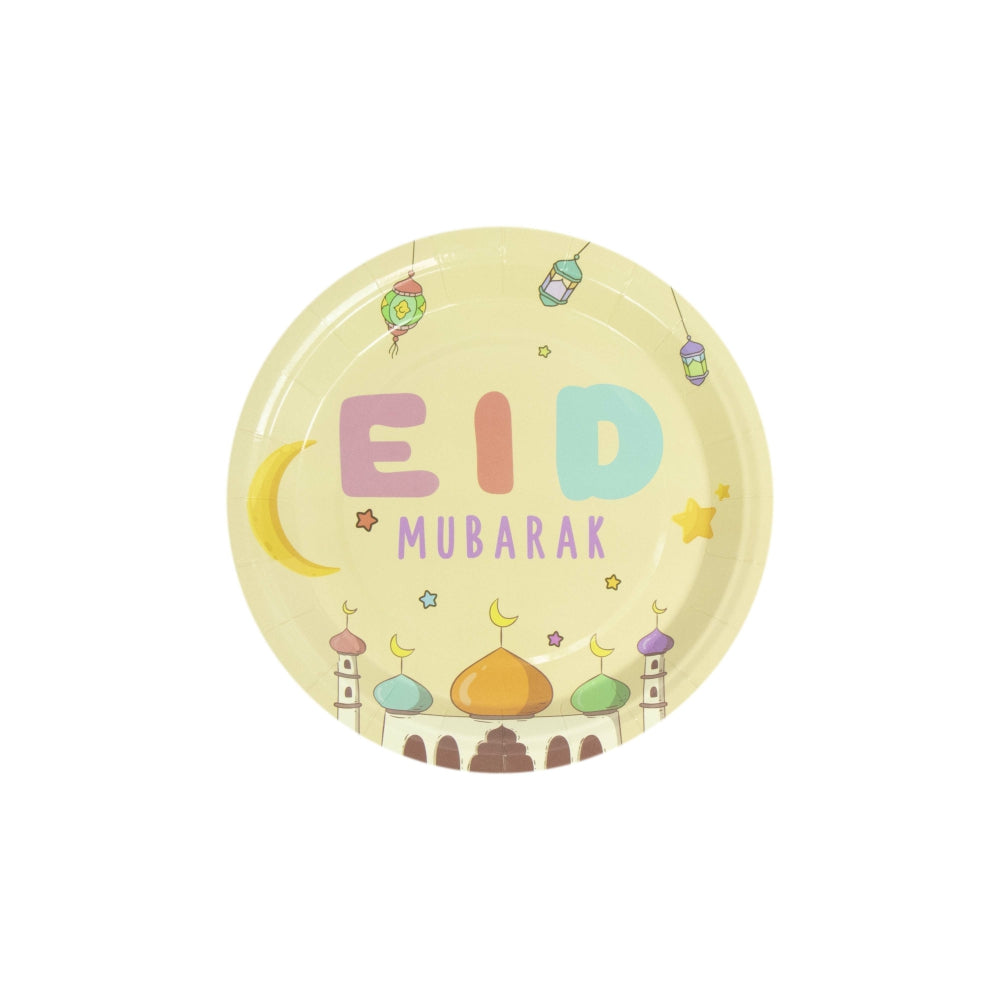 Kid Theme Eid mubarak plate Eid City Canada