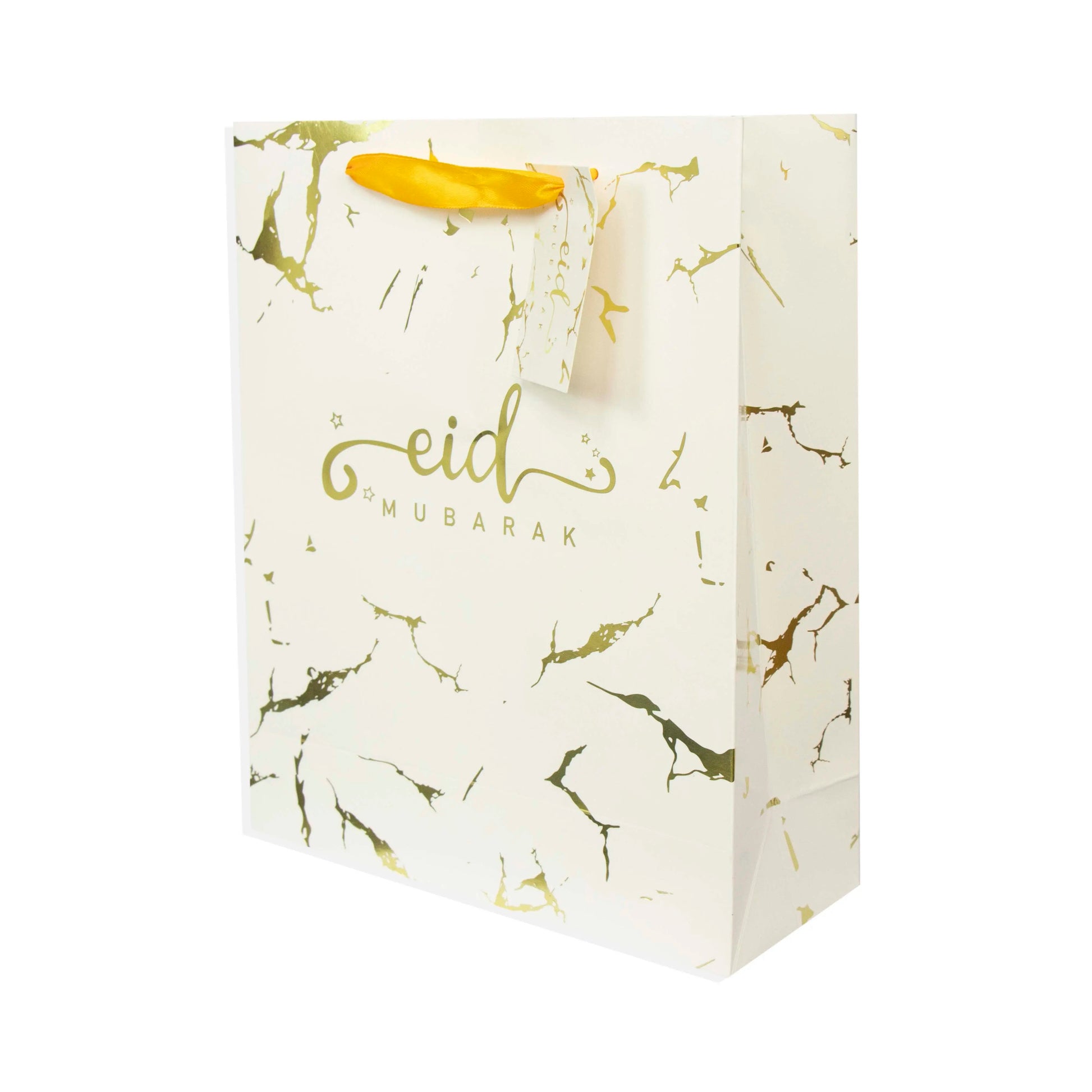 White & Gold Marble Gift Bag Eid City Canada