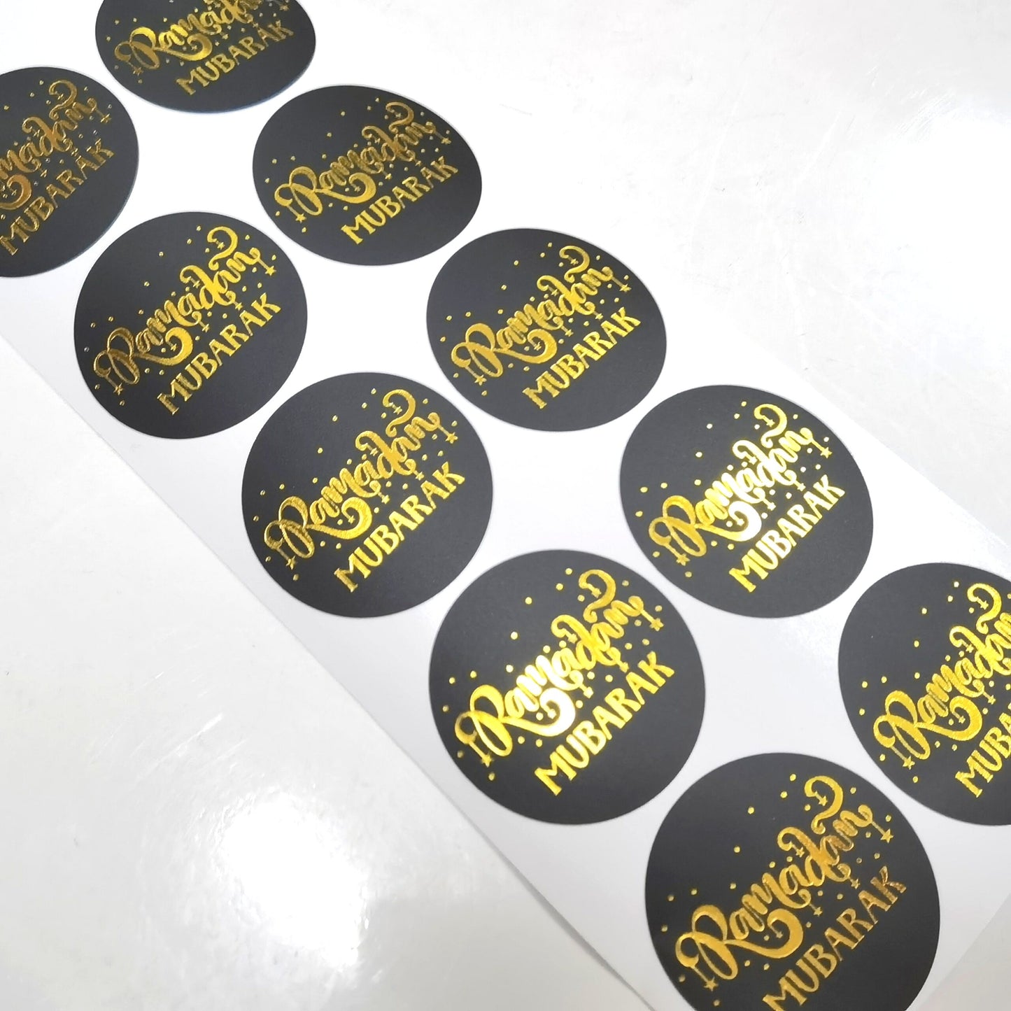 black gold ramadan mubarak marble sticker eid city canada