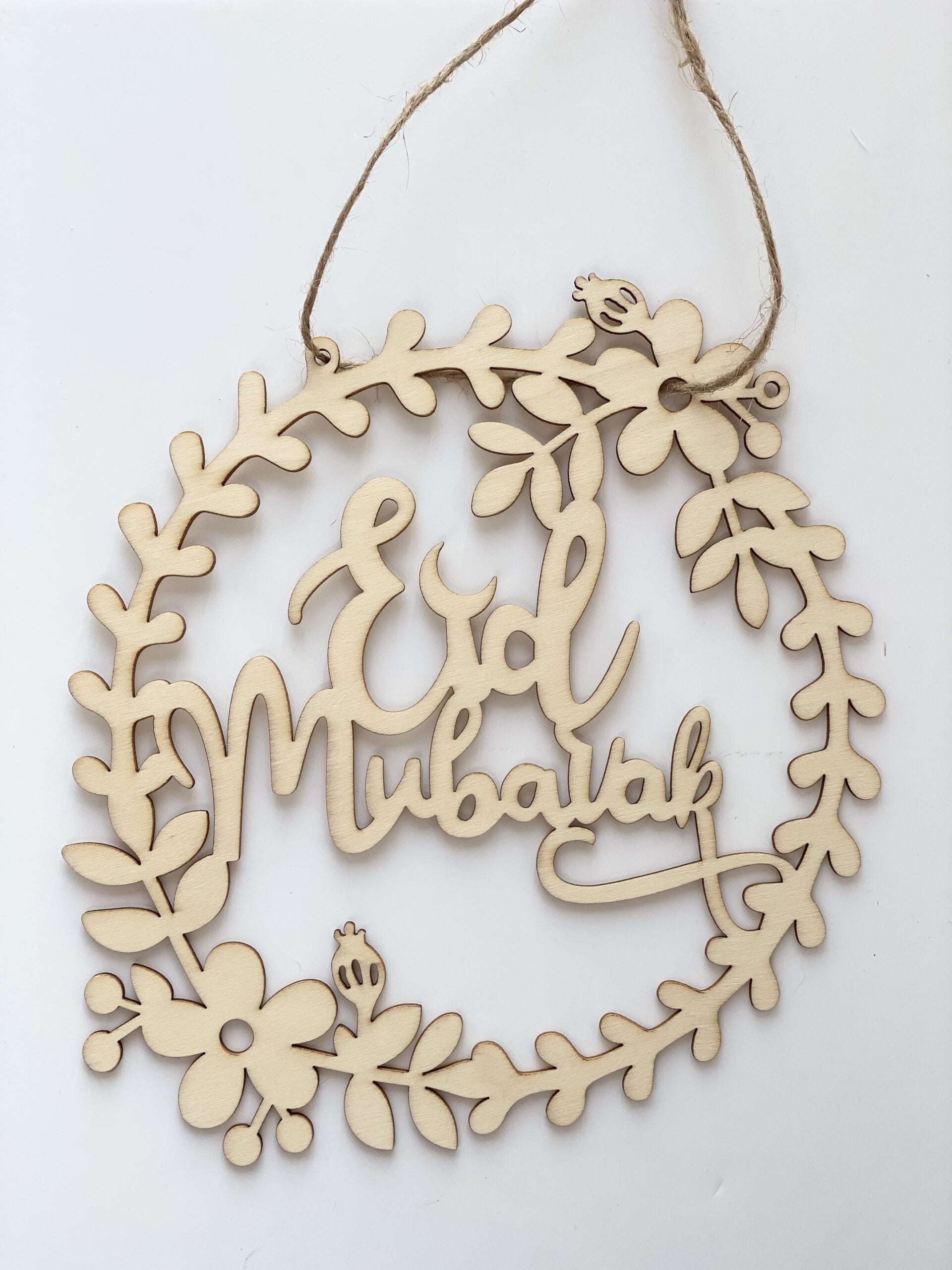 eid mubarak wooden wreath eid city canada