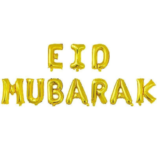 eid mubarak gold foil balloons eid city canada