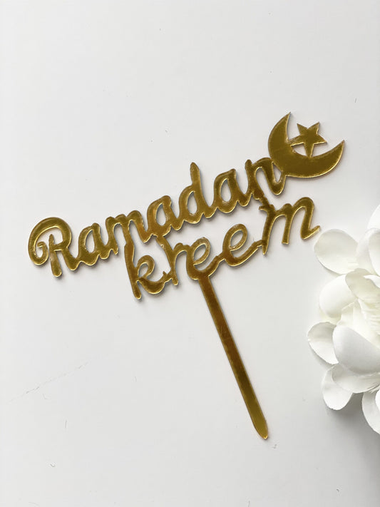 ramadan kareem moon star gold topper eid city canada