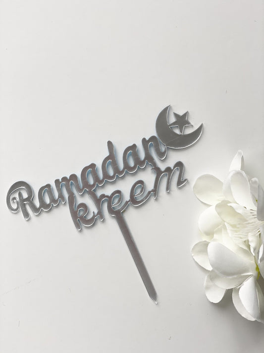 ramadan kareem moon star silver topper eid city canada