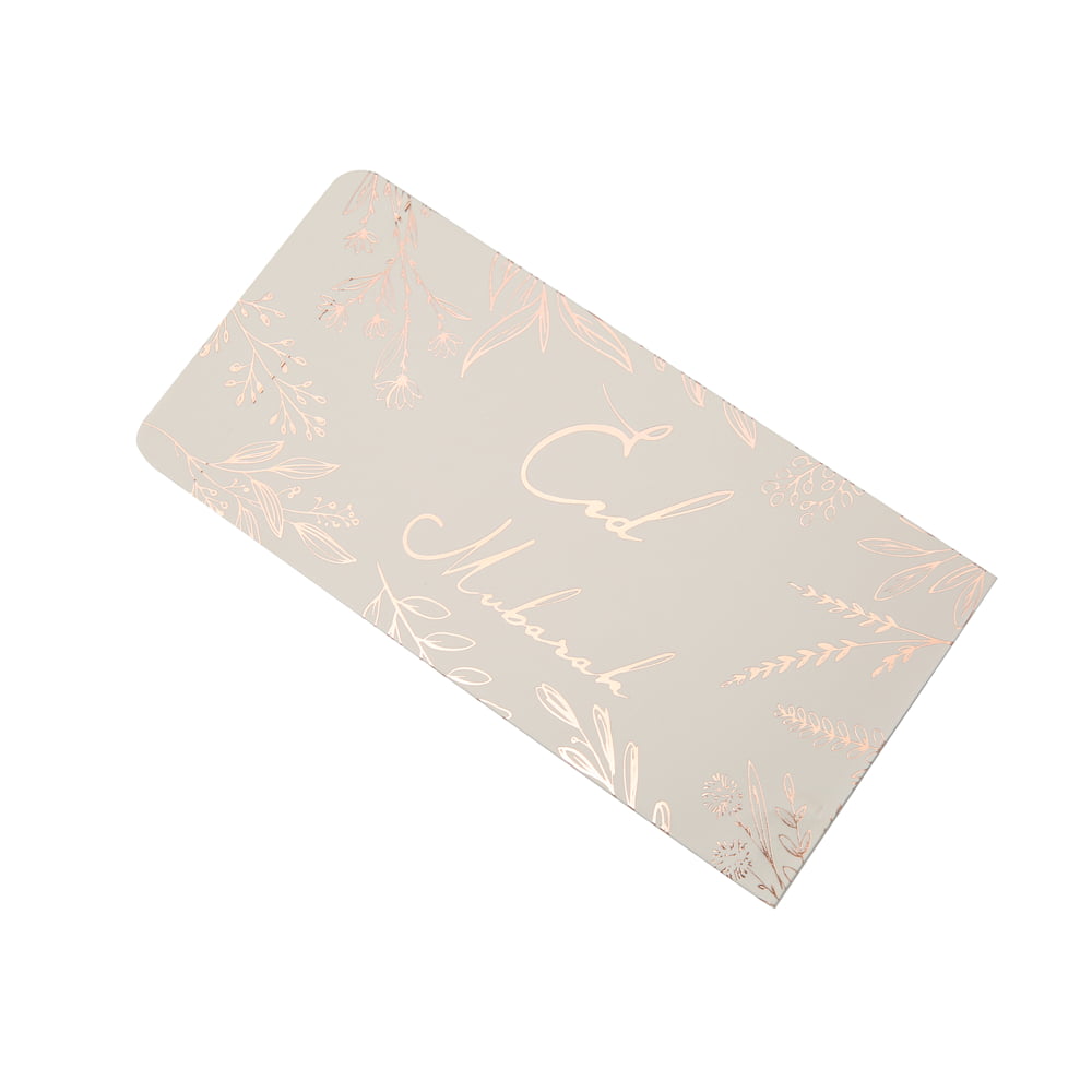 White Rose Gold Marble Eid Mubarak Envelope eid city canada